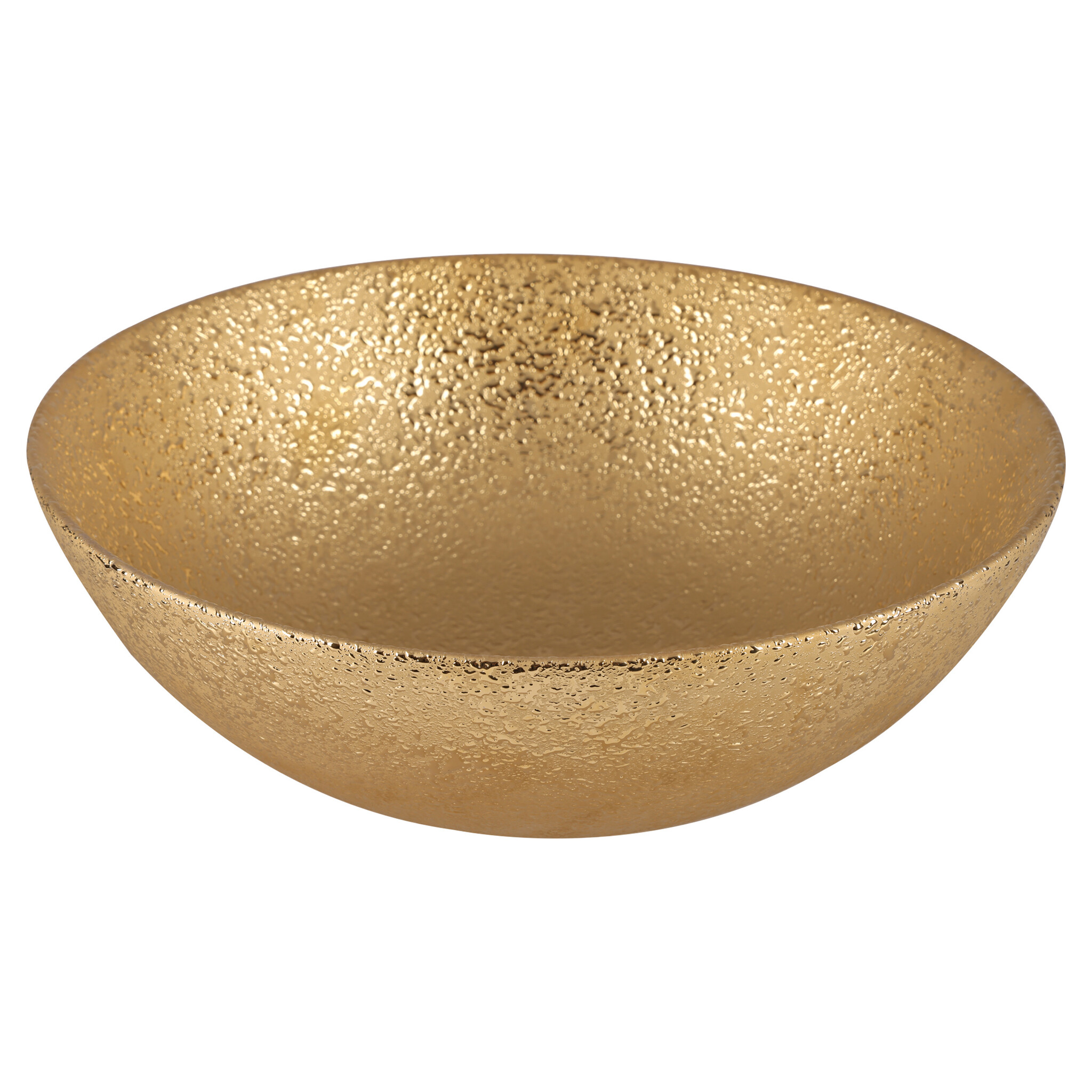 Differnz Waskom Bright Goud Keramiek | Ø36 x H14 cm