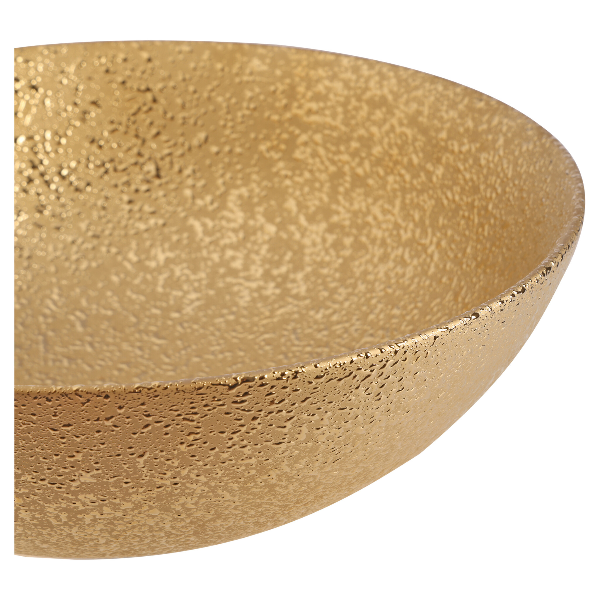 Differnz Waskom Bright Goud Keramiek | Ø36 x H14 cm