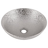 Waskom Bright Zilver Keramiek | Ø36 x H14 cm