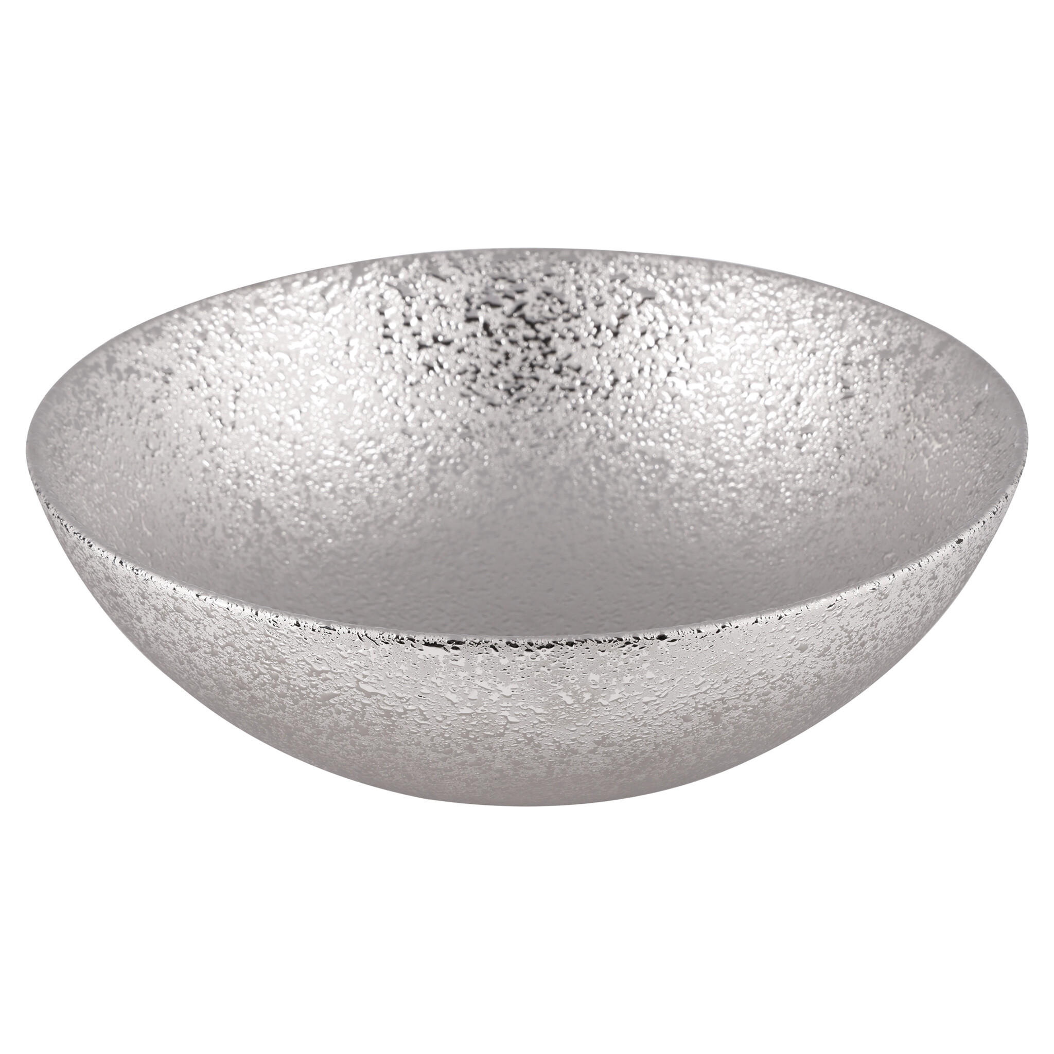 Differnz Waskom Bright Zilver Keramiek | Ø36 x H14 cm