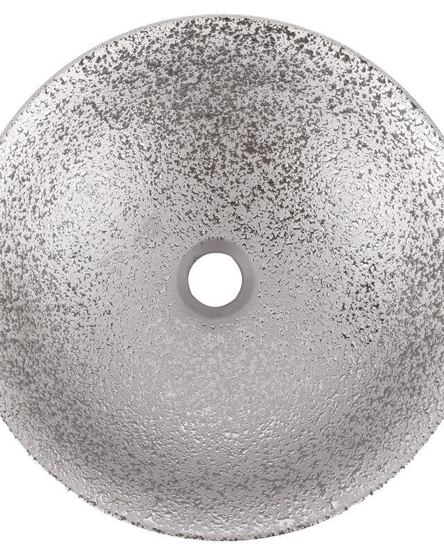 Differnz Waskom Bright Zilver Keramiek | Ø36 x H14 cm