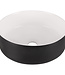 Differnz Waskom Mira Keramiek | Zwart/Wit | Ø36xH12 cm