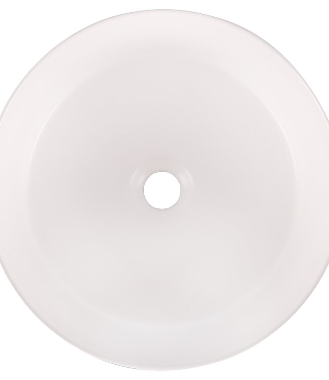 Differnz Waskom Mira Keramiek | Zwart/Wit | Ø36xH12 cm