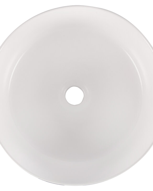 Differnz Waskom Mira Keramiek | Blauw/Wit | Ø36xH12 cm