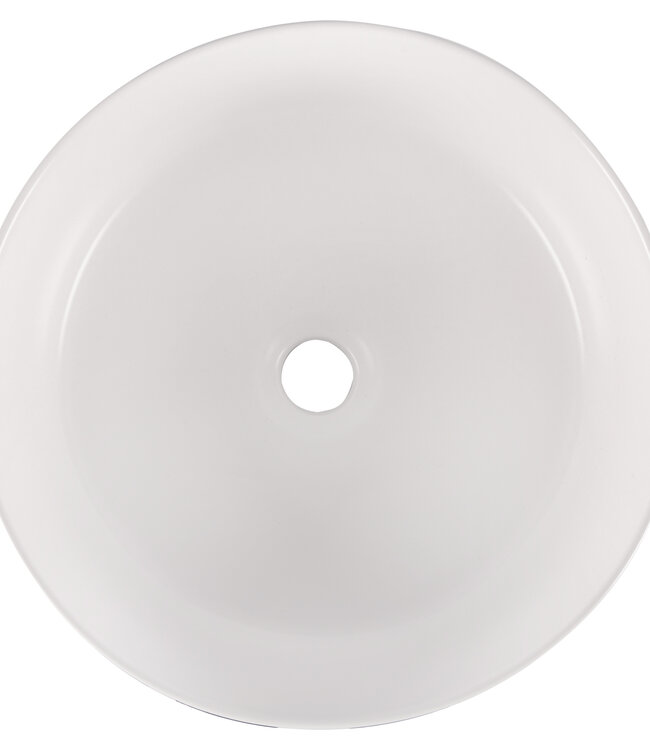 Differnz Waskom Mira Keramiek | Blauw/Wit | Ø36xH12 cm