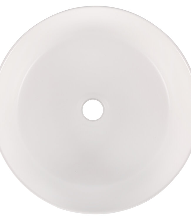 Differnz Waskom Mira Keramiek | Groen/Wit | Ø36xH12 cm