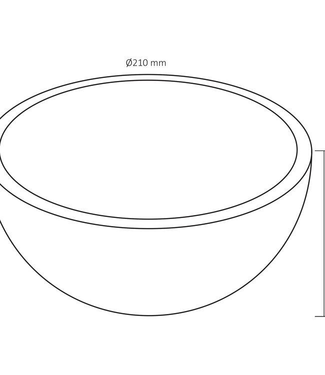 Differnz Waskom Boomer Terrazzo | Beige | Ø21 x H12 cm