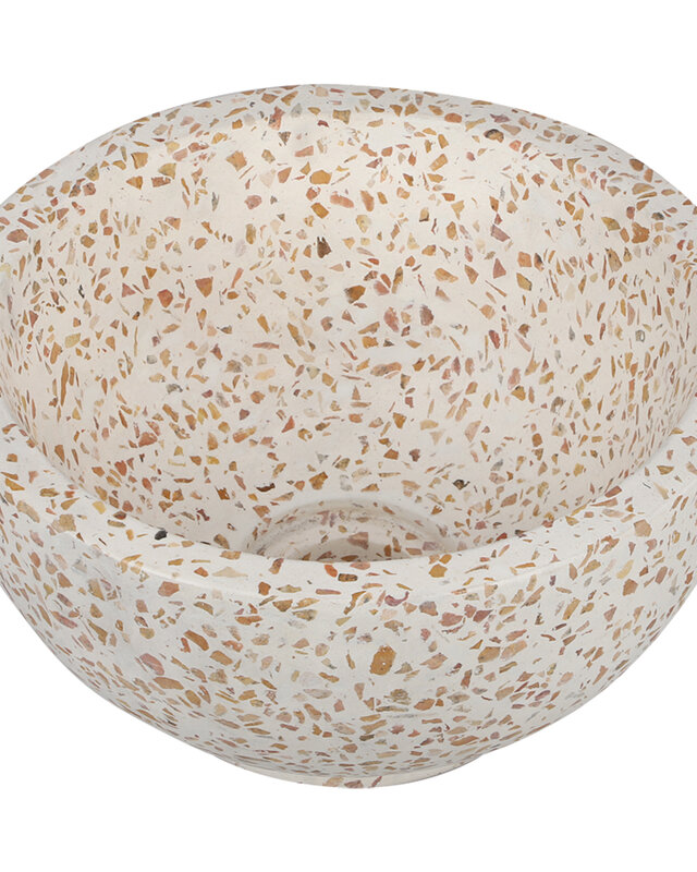 Differnz Waskom River Terrazzo | Beige | Ø25 x H12 cm