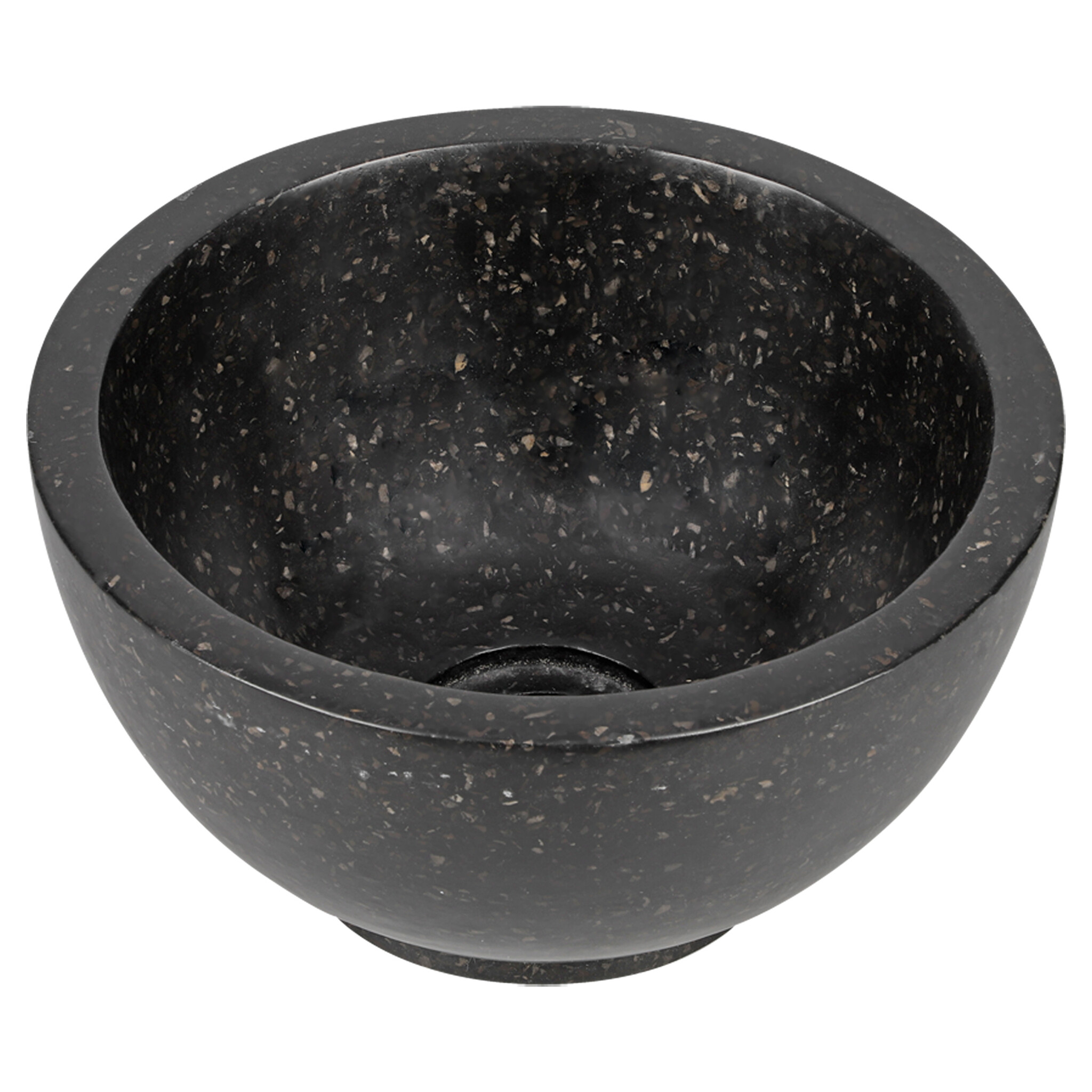 Differnz Waskom River Terrazzo | Zwart | Ø25 x H12 cm