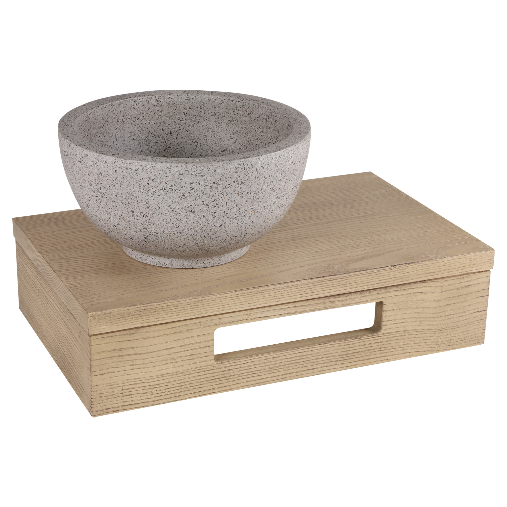Differnz Waskom River Terrazzo | Grijs/Fijn | Ø23xH12 cm