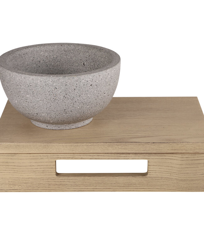Differnz Waskom River Terrazzo | Grijs/Fijn | Ø23xH12 cm