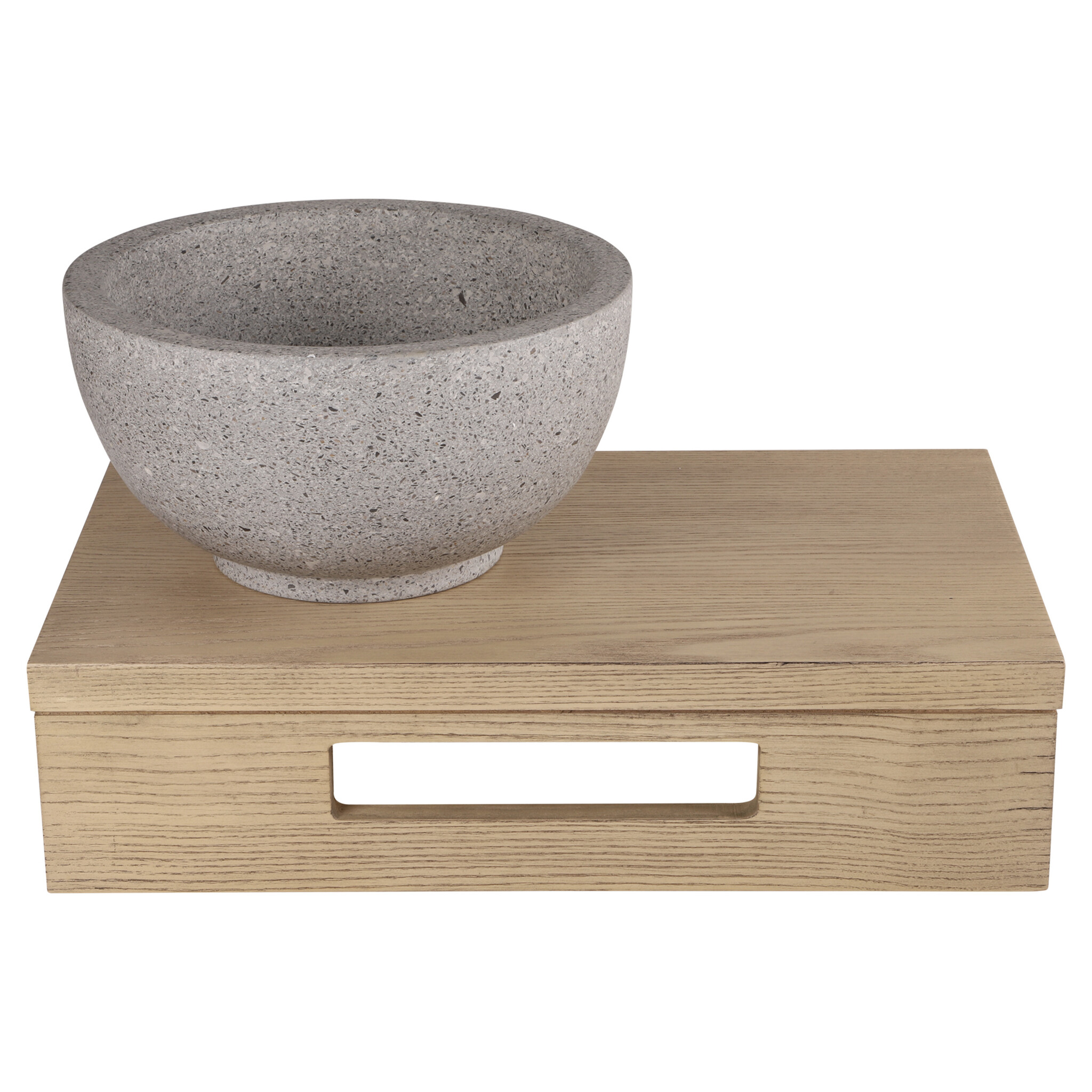 Differnz Waskom River Terrazzo | Grijs/Fijn | Ø23xH12 cm