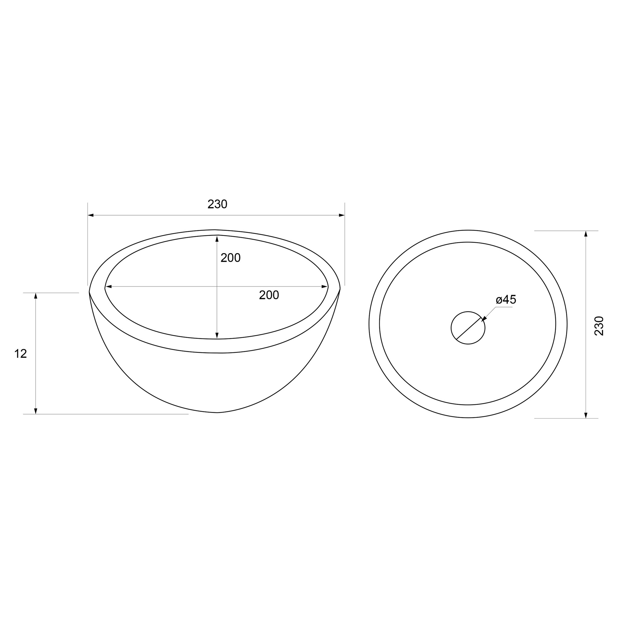 Differnz Waskom River Terrazzo | Grijs/Fijn | Ø23xH12 cm