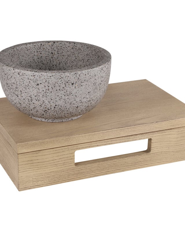 Differnz Waskom River Terrazzo | Grijs/Grof | Ø23xH12 cm