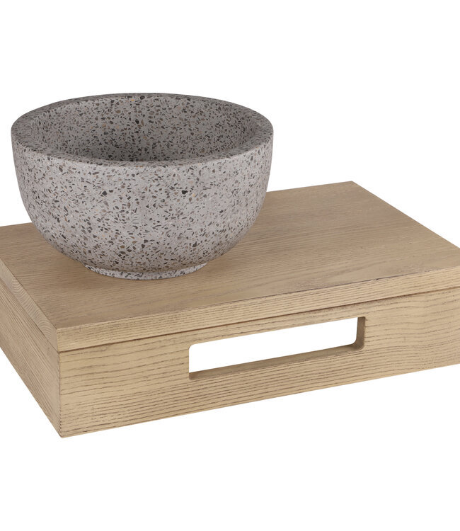 Differnz Waskom River Terrazzo | Grijs/Grof | Ø23xH12 cm