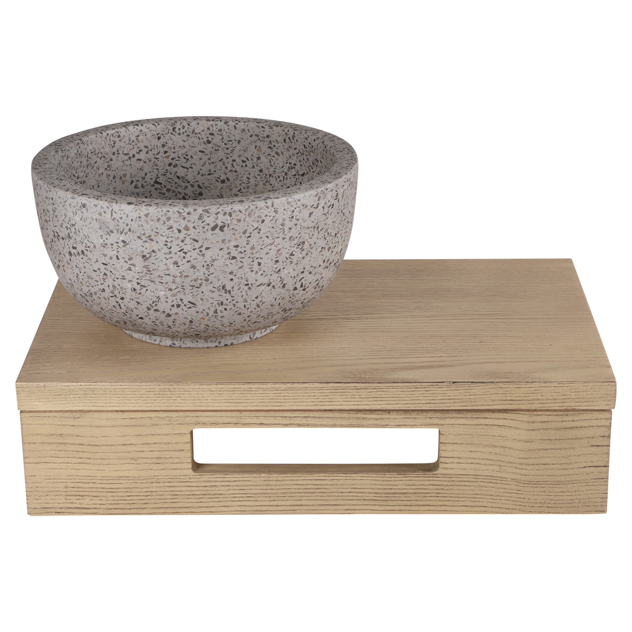 Differnz Waskom River Terrazzo | Grijs/Grof | Ø23xH12 cm