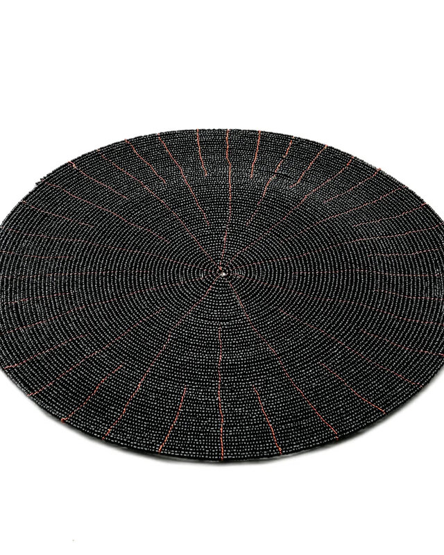 Bazar Bizar De Beaded Placemat - Zwart