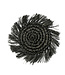 Bazar Bizar De Fringe Raffia Onderzetter - Zwart