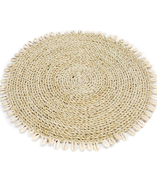 Bazar Bizar De Seagrass Shell Placemat - Naturel