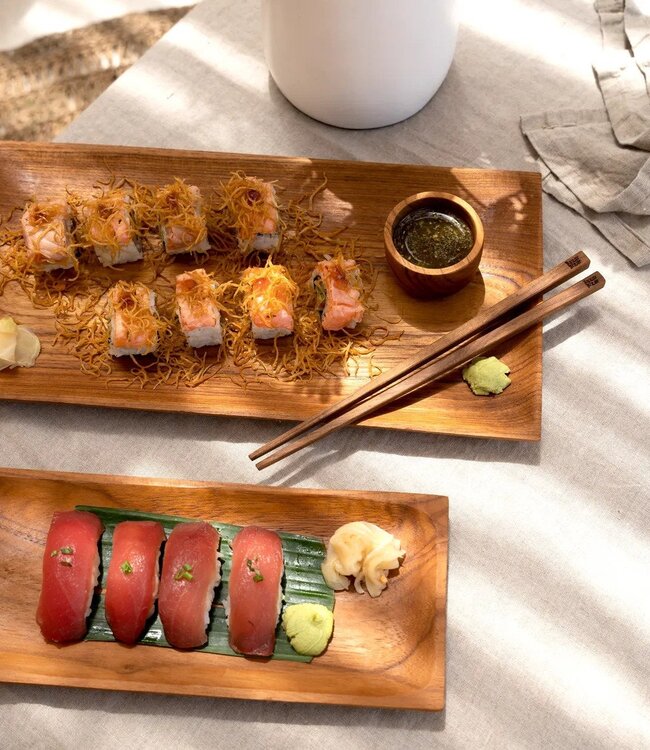 Bazar Bizar De Teak Root Sushi Bord - L