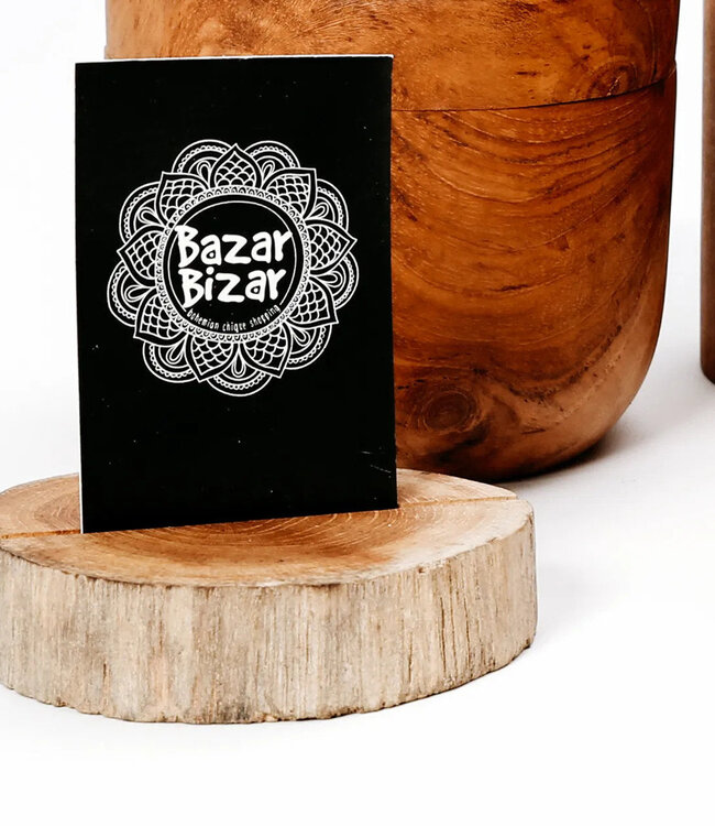 Bazar Bizar De Teak Root Kaarthouder