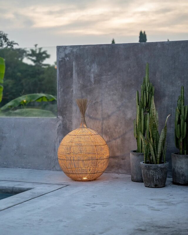 Bazar Bizar De Wonton Vloerlamp - Hanglamp - Natuurlijk