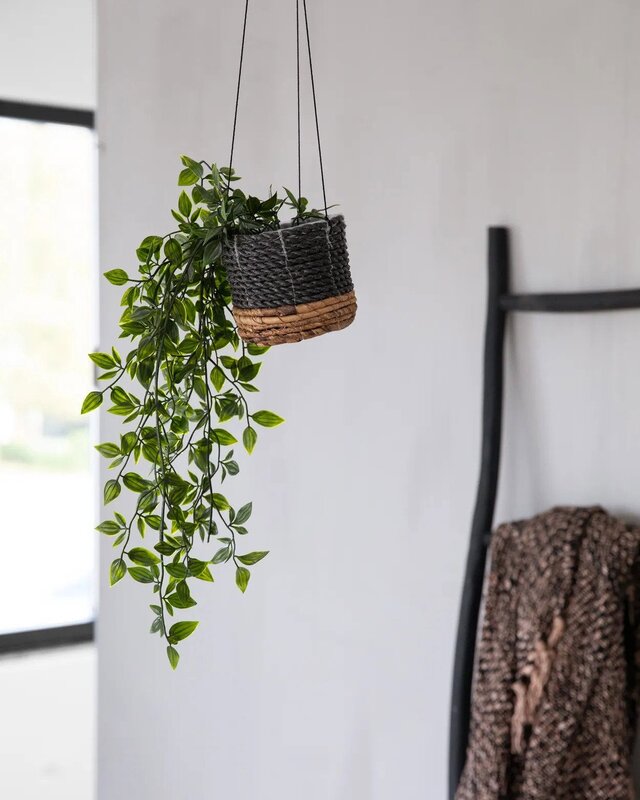 Bazar Bizar De Bananen Plantenhanger - Natuurlijk Zwart - S