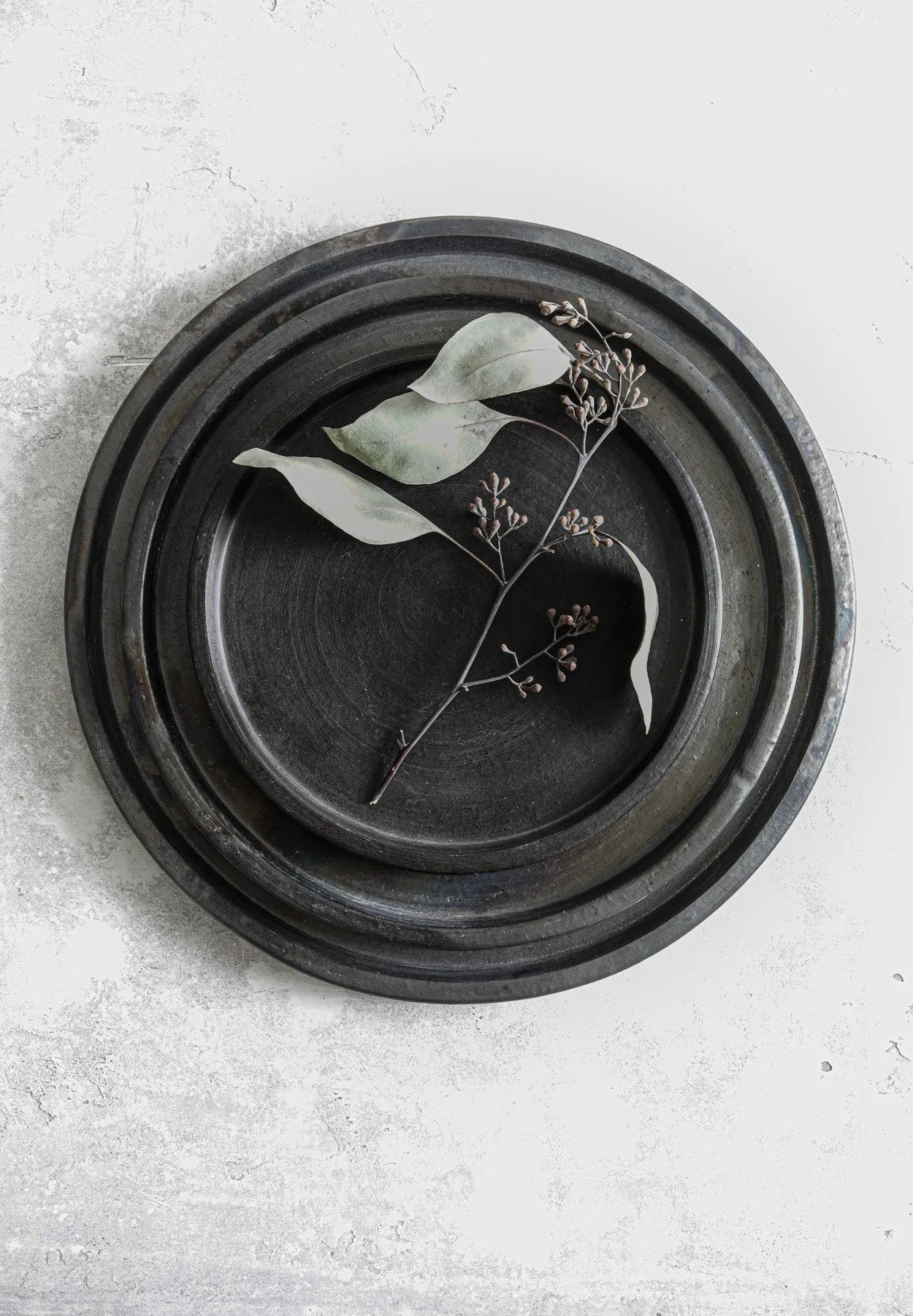 Bazar Bizar Het Terracotta Burned Bord - Zwart - L
