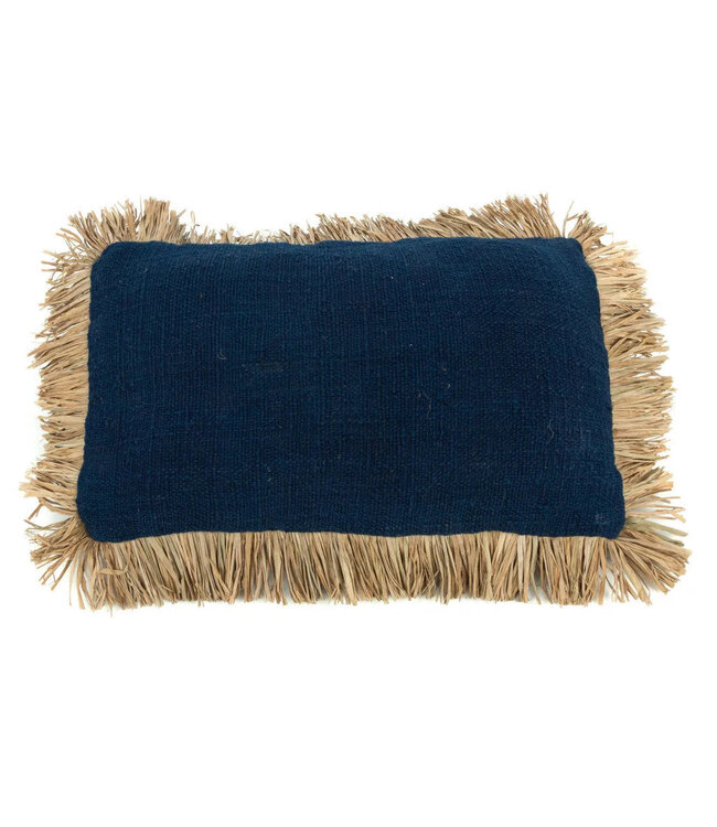 Bazar Bizar De Saint Tropez Kussenhoes - Blauw Naturel - 30x50