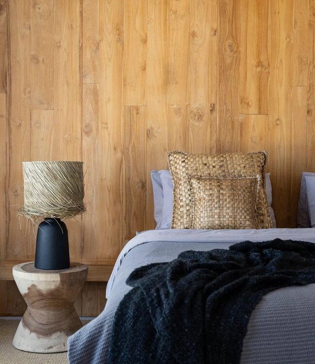 Bazar Bizar De Pandan Tafellamp - Zwart Natuurlijk