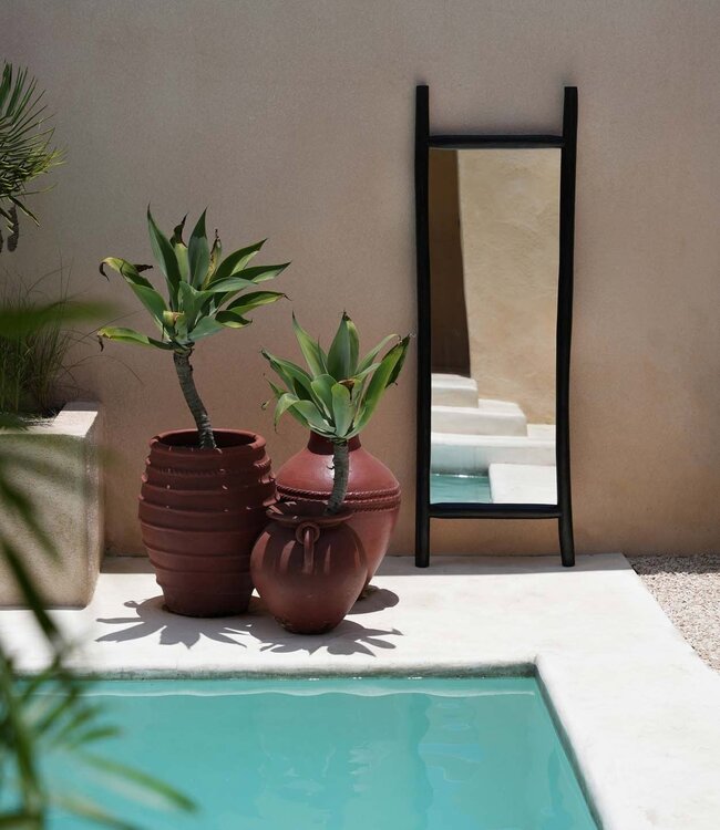 Bazar Bizar De eilandkleedkamer spiegel - Zwart