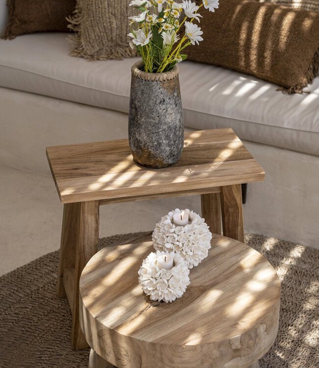 Bazar Bizar De Sluwe Vaas - Antiek Grijs - M