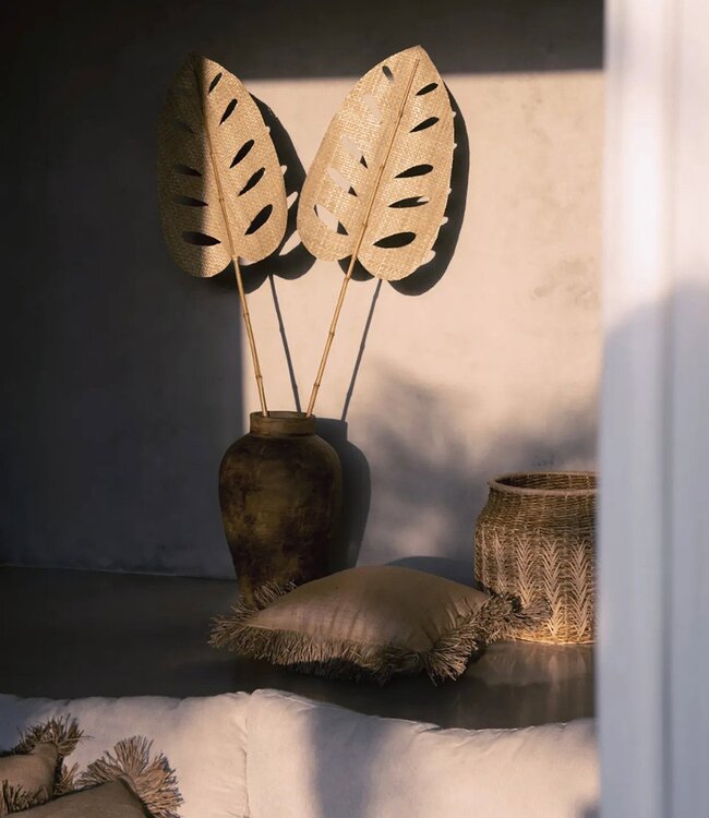 Bazar Bizar De Jute Bonita Kussenhoes - Naturel - 60x60
