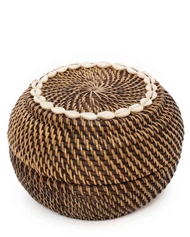 Bazar Bizar De Colonial Peek-a-Boo Mand - Naturel Bruin - M