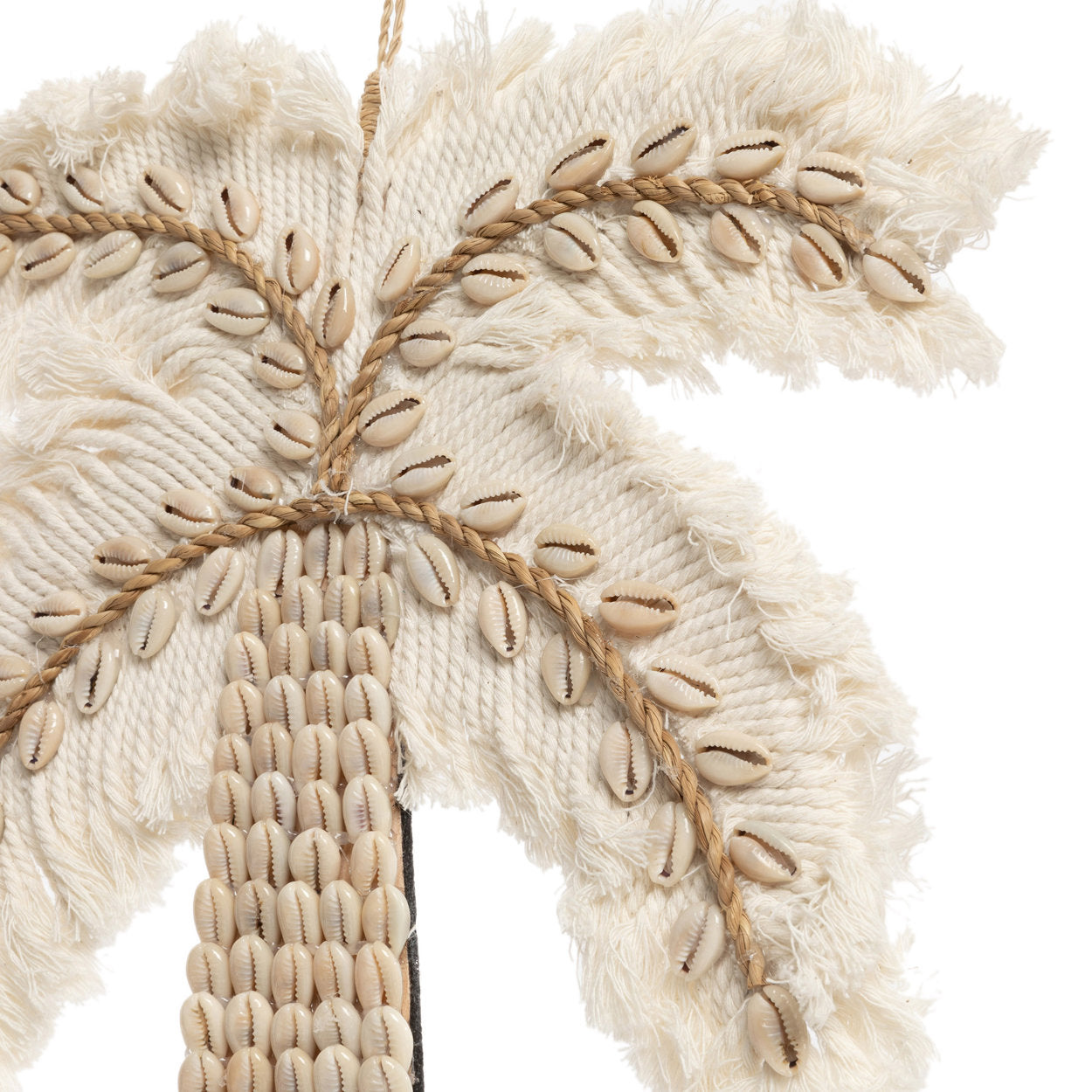 Bazar Bizar De Katoenen Schelp Palmboom - Wit Natuurlijk