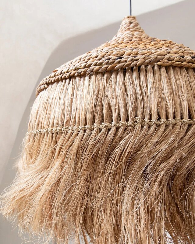 Bazar Bizar De Abaca Hoola Hanglamp - Naturel - L