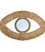 Bazar Bizar De Raffia Eye Mirror - Natuurlijk - M