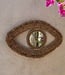 Bazar Bizar De Raffia Eye Mirror - Natuurlijk - M