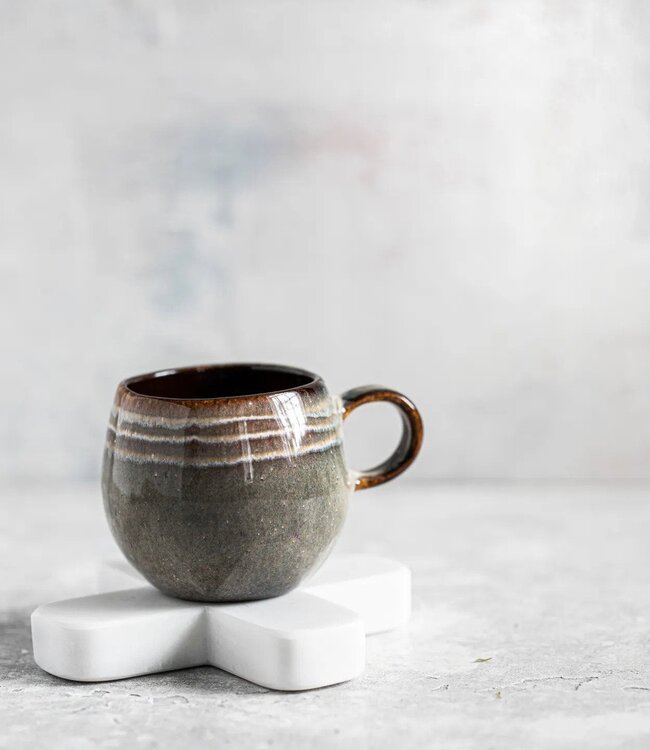 Bazar Bizar De Marmeren Pannenonderzetter - Wit