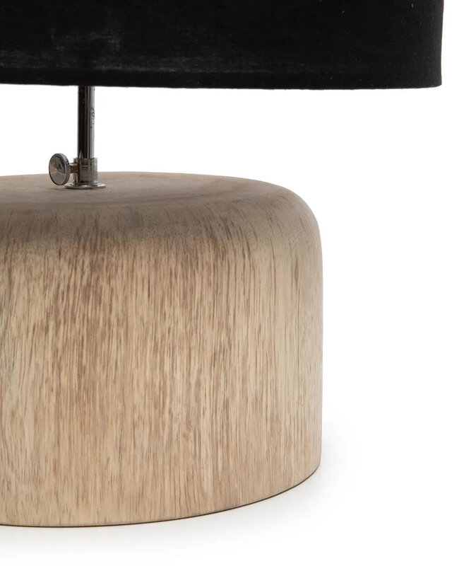 Bazar Bizar De Teak Houten Tafellampvoet - Natuurlijk