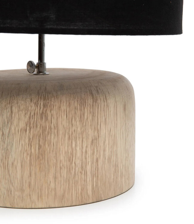 Bazar Bizar De Teak Houten Tafellampvoet - Natuurlijk