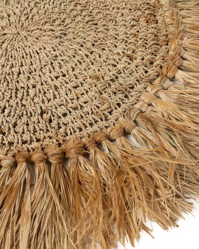 Bazar Bizar De Gehaakte Raffia Placemat - Naturel