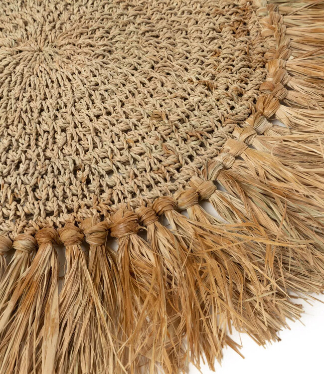 Bazar Bizar De Gehaakte Raffia Placemat - Naturel