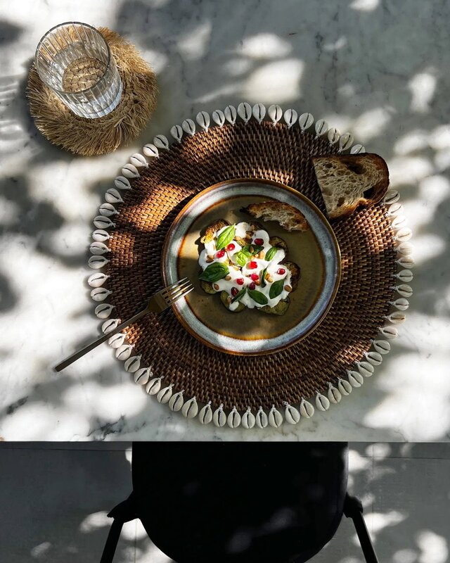 Bazar Bizar De Colonial Shell Placemat - Naturel Bruin