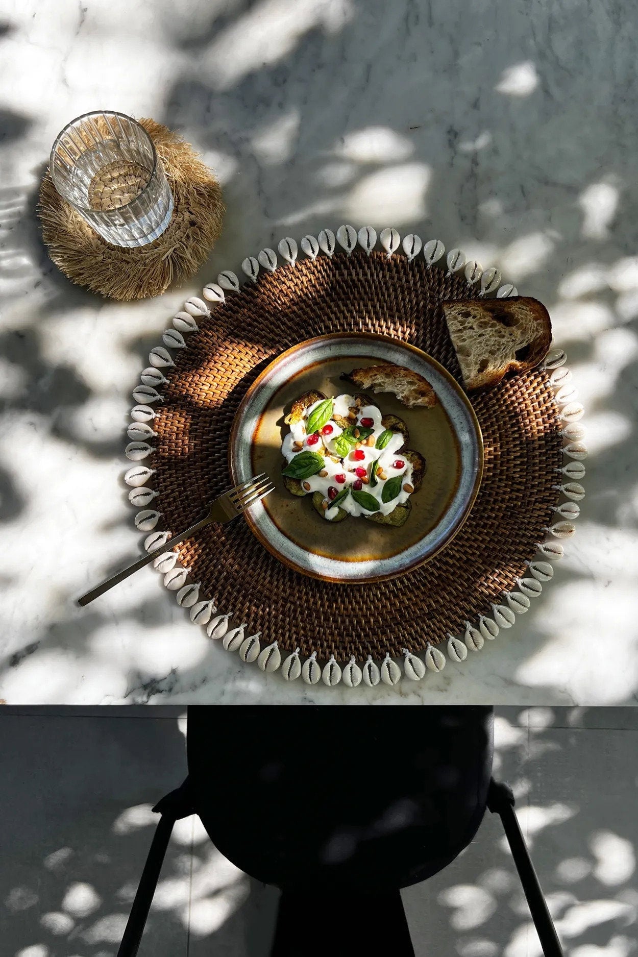 Bazar Bizar De Colonial Shell Placemat - Naturel Bruin