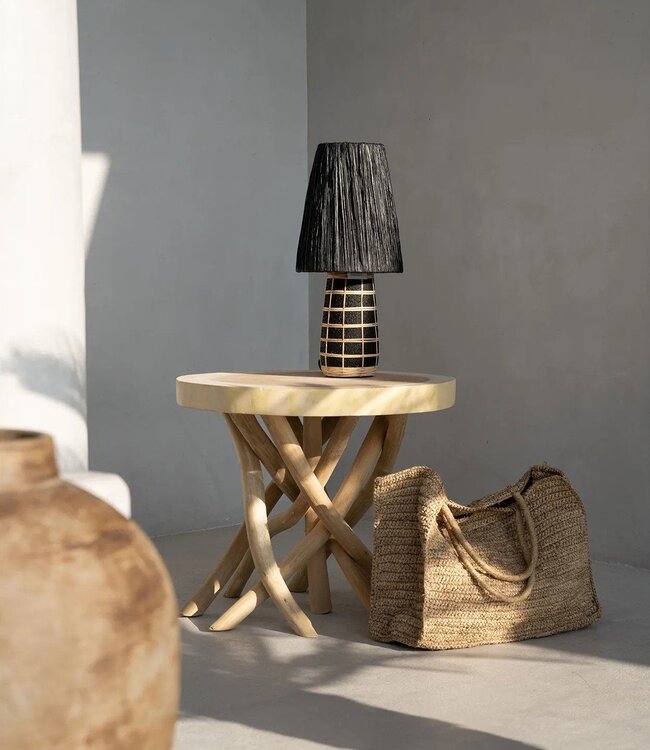 Bazar Bizar De Naxos Tafellamp - Zwart Natuurlijk