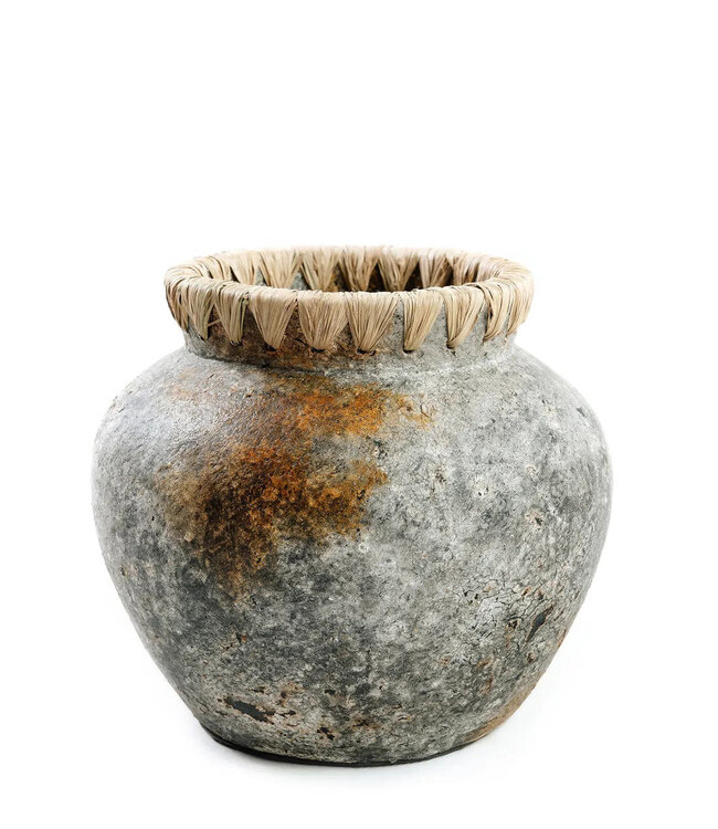 Bazar Bizar De Styly Vaas - Antiek Grijs - S