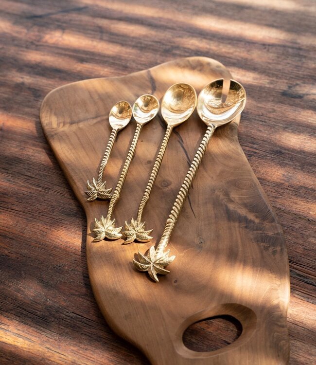 Bazar Bizar De Palm Tree Saladevork - Goud