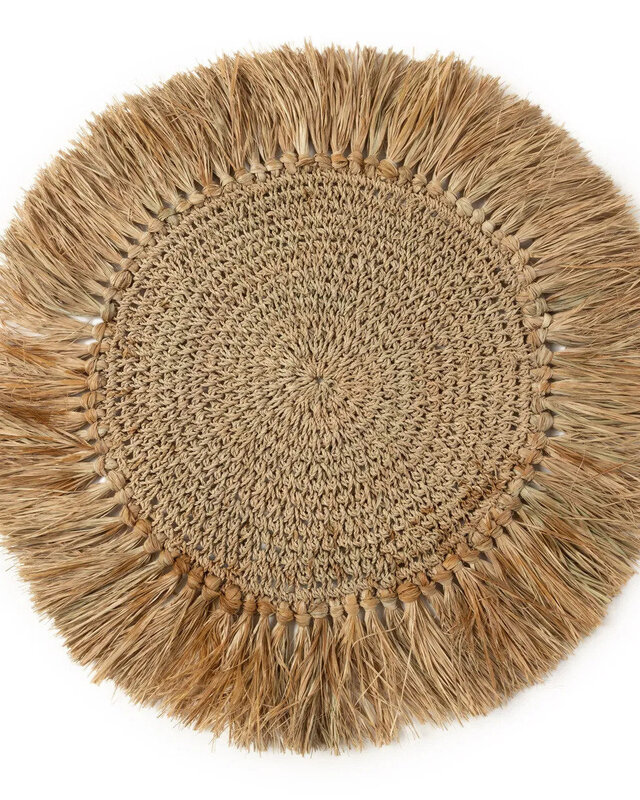 Bazar Bizar De Gehaakte Raffia Placemat - Naturel