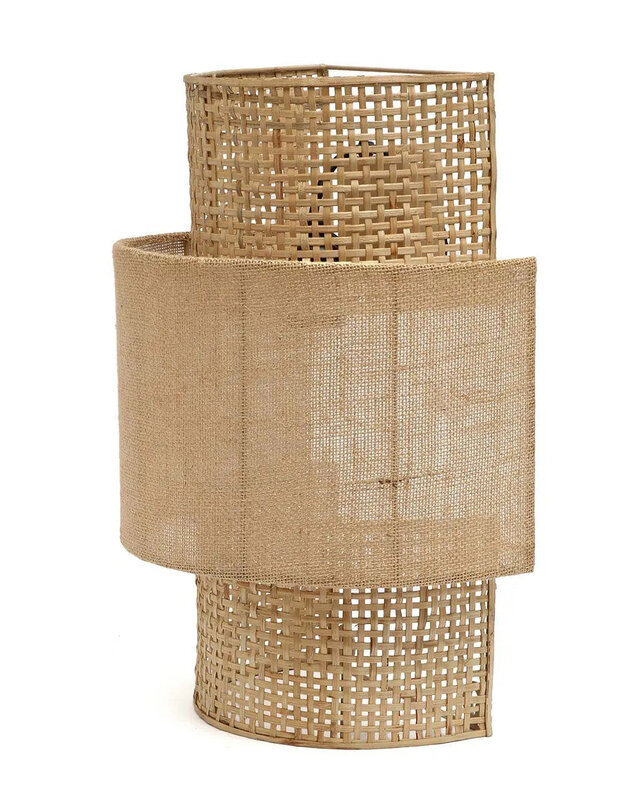 Bazar Bizar De Bolly Jute Wandlamp - Natuurlijk - M